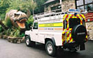 Cave Rescue Landrover and Dinosaur!