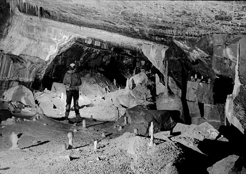 OFDII Entrance Passage the day after the entrance was opened in 1967. Photo: Jem Rowland