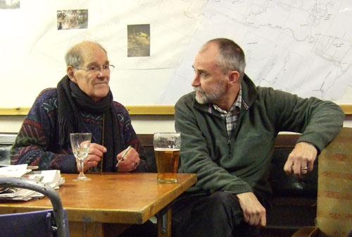 Peter and Jem in the Long Common Room, New Year's Eve 2008 ~ by PCW